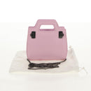Salvatore Ferragamo Chain Gancini Shoulder Pouch Enamel 2way Pink Auth 156294V-23