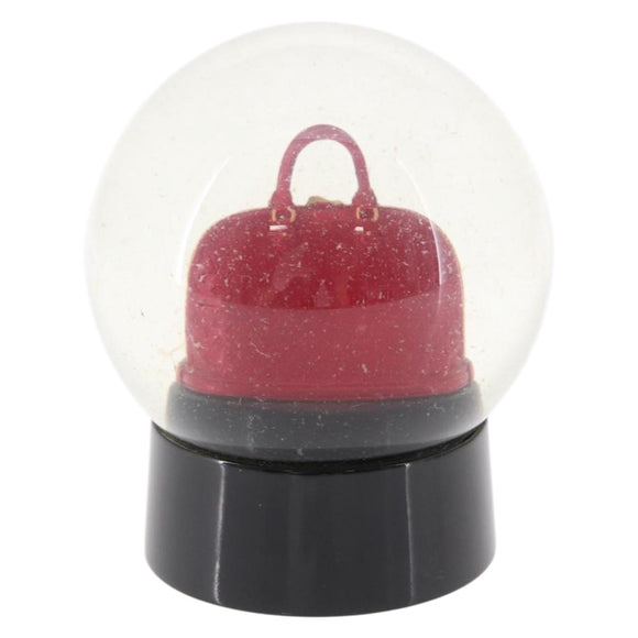 LOUIS VUITTON Alma Snow Globe Glass VIP Limited Clear LV Auth 156296