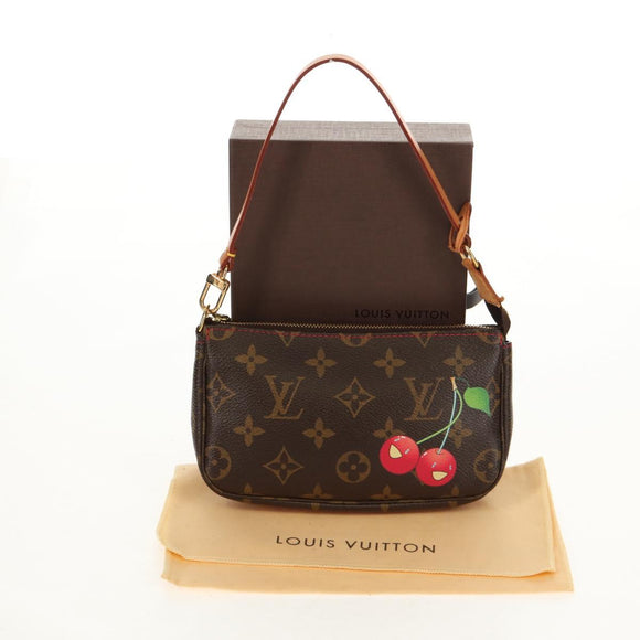 LOUIS VUITTON Monogram Cherry Pochette Accessoires Pouch M95008 LV Auth 156297V