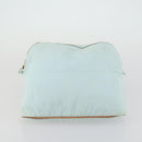 HERMES Bolide Pouch Canvas 3 Set Light Blue Pink Auth 156298-15