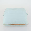 HERMES Bolide Pouch Canvas 3 Set Light Blue Pink Auth 156298-16