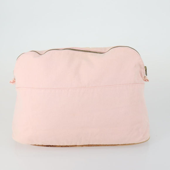 HERMES Bolide Pouch Canvas 3 Set Light Blue Pink Auth 156298