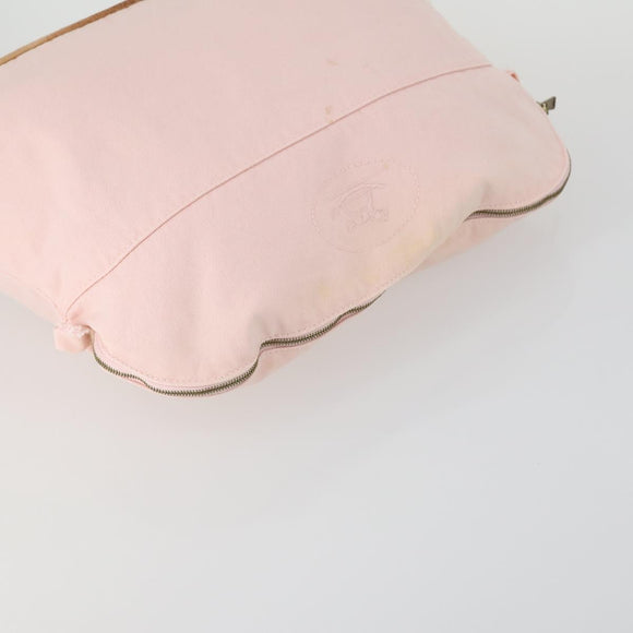 HERMES Bolide Pouch Canvas 3 Set Light Blue Pink Auth 156298