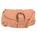 Salvatore Ferragamo Shoulder Bag Leather Pink Silver Auth 156320-1