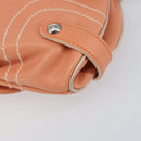 Salvatore Ferragamo Shoulder Bag Leather Pink Silver Auth 156320-10