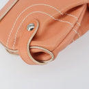 Salvatore Ferragamo Shoulder Bag Leather Pink Silver Auth 156320-13