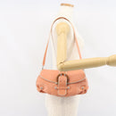 Salvatore Ferragamo Shoulder Bag Leather Pink Silver Auth 156320-22