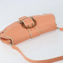 Salvatore Ferragamo Shoulder Bag Leather Pink Silver Auth 156320-6