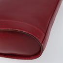 TIFFANY&Co. Shoulder Bag Leather Red Gold Auth 156323-8