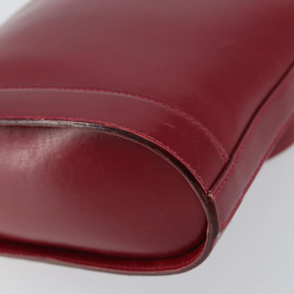 TIFFANY&Co. Shoulder Bag Leather Red Gold Auth 156323