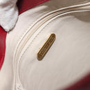 TIFFANY&Co. Shoulder Bag Leather Red Gold Auth 156323-18