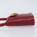 TIFFANY&Co. Shoulder Bag Leather Red Gold Auth 156323-4