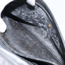 Christian Dior Honeycomb Canvas Shoulder Bag PVC Black Gold Auth 156324-12