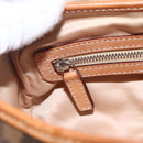 Christian Dior Romantic Trotter Canvas Hand Bag PVC Brown Silver Auth 156325A-20