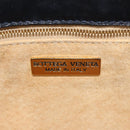 BOTTEGA VENETA INTRECCIATO Shoulder Bag Leather Black Gold Auth 156326V-15
