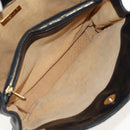 BOTTEGA VENETA INTRECCIATO Shoulder Bag Leather Black Gold Auth 156326V-16