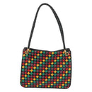 BOTTEGA VENETA INTRECCIATO Shoulder Bag Leather Black Gold Auth 156326V-2