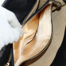 BOTTEGA VENETA INTRECCIATO Shoulder Bag Leather Black Gold Auth 156326V-23