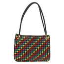 BOTTEGA VENETA INTRECCIATO Shoulder Bag Leather Black Gold Auth 156326V-3