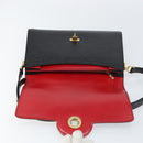 LOUIS VUITTON Epi Free Run Bicolor Shoulder Bag Red Black M52417 LV Auth 156327-18