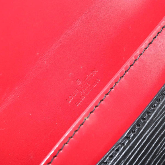 LOUIS VUITTON Epi Free Run Bicolor Shoulder Bag Red Black M52417 LV Auth 156327