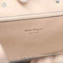 Salvatore Ferragamo Hand Bag Leather 2way Silver Pink Auth 156332SAM-21