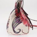 Salvatore Ferragamo Hand Bag Leather 2way Silver Pink Auth 156332SAM-6