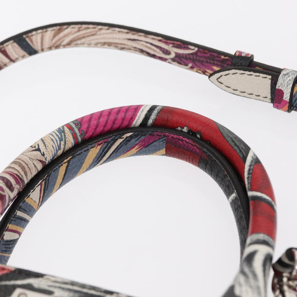 Salvatore Ferragamo Hand Bag Leather 2way Silver Pink Auth 156332SAM