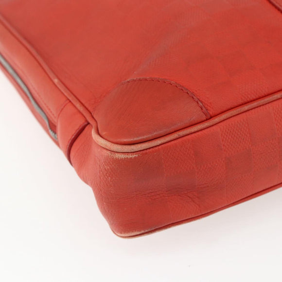 LOUIS VUITTON Damier Infini Porte Documents Voyage Bag N41143 Auth 156333