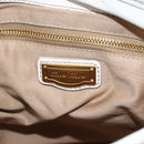 Miu Miu Matelasse Hand Bag Leather 2way White Gold Auth 156334-18