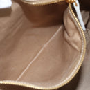 Miu Miu Matelasse Hand Bag Leather 2way White Gold Auth 156334-22