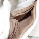 Miu Miu Matelasse Hand Bag Leather 2way White Gold Auth 156334-24