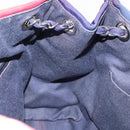 CHANEL Cruise Line Marine border Tote Bag Canvas Navy Silver CC Auth 156335-19