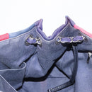 CHANEL Cruise Line Marine border Tote Bag Canvas Navy Silver CC Auth 156335-20