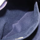 CHANEL Cruise Line Marine border Tote Bag Canvas Navy Silver CC Auth 156335-22