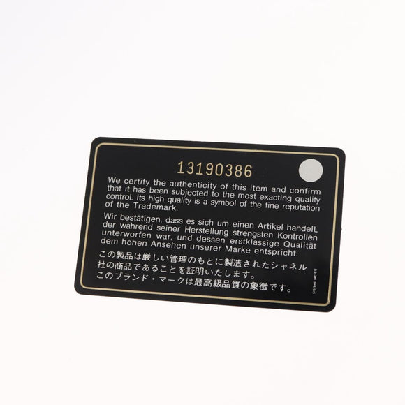 CHANEL Cruise Line Marine border Tote Bag Canvas Navy Silver CC Auth 156335