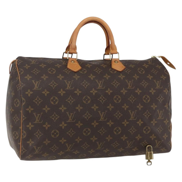 LOUIS VUITTON Monogram Speedy 40 Hand Bag M41522 LV Auth 156336V