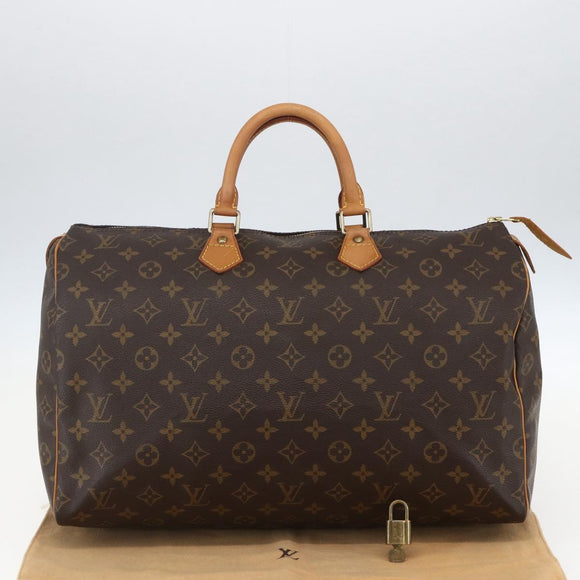LOUIS VUITTON Monogram Speedy 40 Hand Bag M41522 LV Auth 156336V