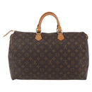 LOUIS VUITTON Monogram Speedy 40 Hand Bag M41522 LV Auth 156336V-3