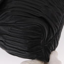 BALLY Chain Shoulder Bag Leather Black Gold Auth 156337-8