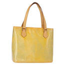 LOUIS VUITTON Monogram Vernis Houston Hand Bag Gris M91053 LV Auth 156340-1