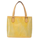 LOUIS VUITTON Monogram Vernis Houston Hand Bag Gris M91053 LV Auth 156340-13