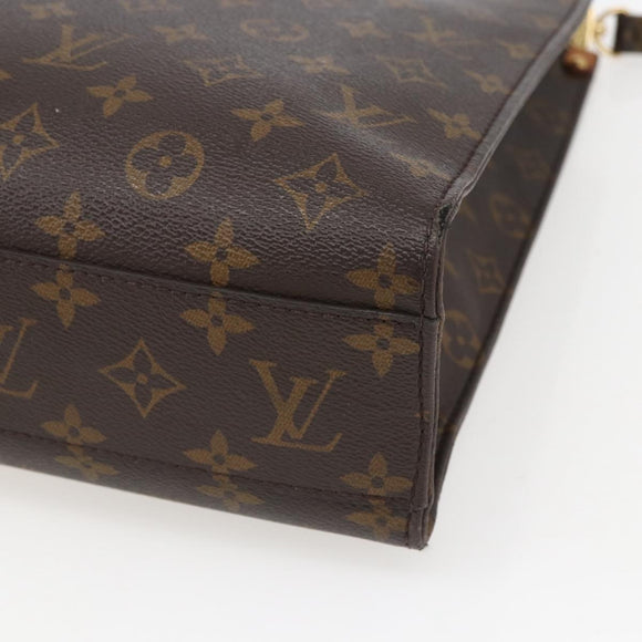 LOUIS VUITTON Monogram Sac Plat PM Hand Bag M51140 LV Auth 156344