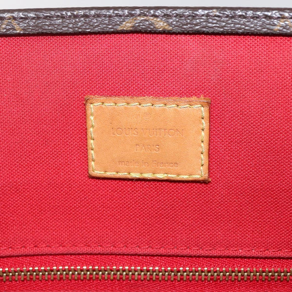 LOUIS VUITTON Monogram Sac Plat PM Hand Bag M51140 LV Auth 156344