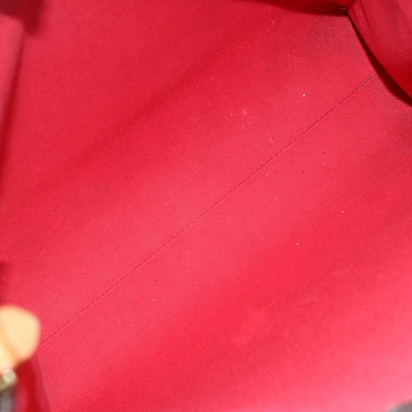 LOUIS VUITTON Monogram Sac Plat PM Hand Bag M51140 LV Auth 156344