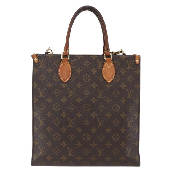 LOUIS VUITTON Monogram Sac Plat PM Hand Bag M51140 LV Auth 156344