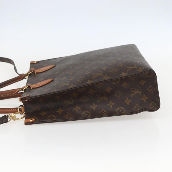 LOUIS VUITTON Monogram Sac Plat PM Hand Bag M51140 LV Auth 156344