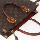 LOUIS VUITTON Monogram Sac Plat PM Hand Bag M51140 LV Auth 156344-6