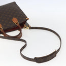 LOUIS VUITTON Monogram Sac Plat PM Hand Bag M51140 LV Auth 156344-9