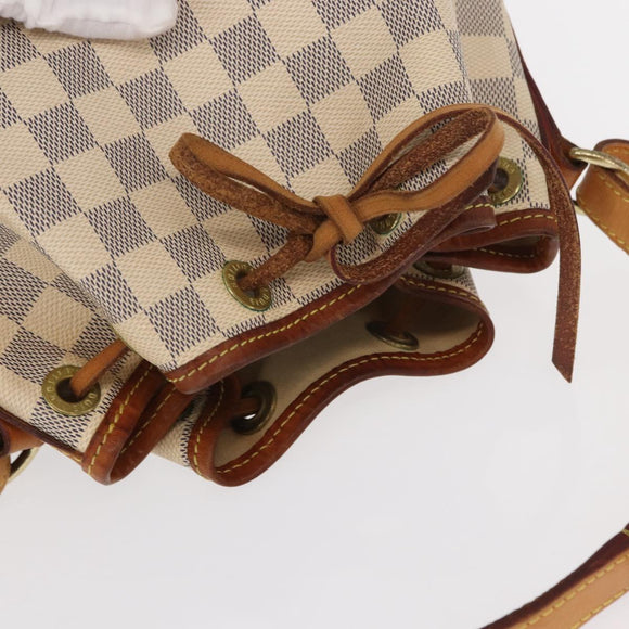 LOUIS VUITTON Damier Azur Noe BB Shoulder Bag N41220 LV Auth 156345